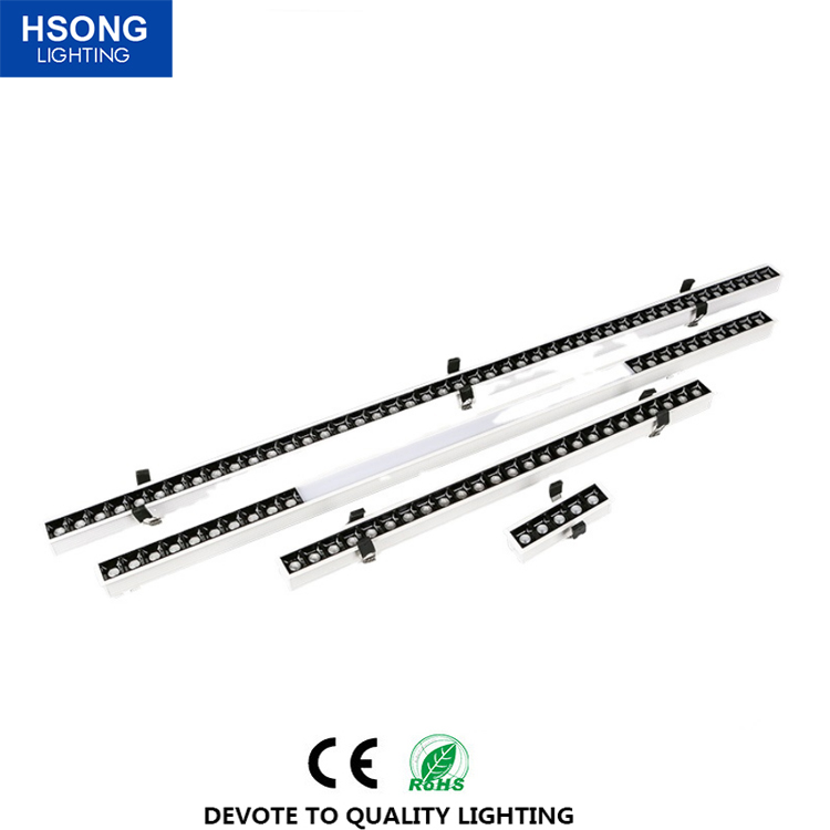 SMD Светодиодная трубка Batten Light фитинг Ip33, утопленный антибликовый полный Ватт 20 Вт, светодиодная линейная световая система, современный линейный свет