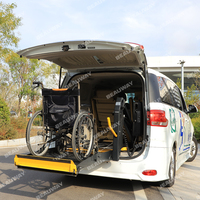 Elevador Hidráulico Ligero para Sillas de Ruedas con Control Remoto, Elevador Plegable Integrado para Puerta Trasera de Camioneta, Furgoneta o Camión para Carga y Descarga