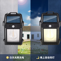 Lámpara de pared solar impermeable para exteriores IP65 con sensor de movimiento E27 bombillas LED y difusor de policarbonato para iluminación del hogar