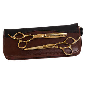 6.0 "vente or japon cheveux <span class=keywords><strong>ciseaux</strong></span> <span class=keywords><strong>ciseaux</strong></span> <span class=keywords><strong>pas</strong></span> <span class=keywords><strong>cher</strong></span> <span class=keywords><strong>coiffure</strong></span> <span class=keywords><strong>ciseaux</strong></span> barbier amincissement <span class=keywords><strong>ciseaux</strong></span> coiffeur étui en cuir - Product Image 6