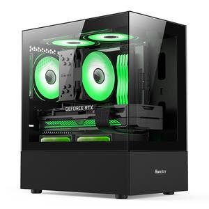 Panel lateral de vidrio Torre central MATX/ <span class=keywords><strong>ITX</strong></span> <span class=keywords><strong>Caja</strong></span> de computadora de escritorio para juegos personalizada <span class=keywords><strong>Caja</strong></span> de PC - Product Image 3