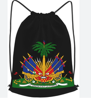 Sacs à dos personnalisés en gros avec drapeau d'Haïti pour femmes et hommes – Sacs à cordon de haute qualité réglables pour femmes et hommes