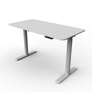 Bureau sur pied électrique blanc, noir et gris, cadre de bureau design raffiné, meilleur et réglable, pour bureaux