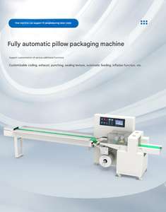 Machine d'emballage de paquet d'oreiller Auomaic à grande vitesse hree-Servo Drives Muli-Funcional Cookies Poao Pain Emballage - Product Image 2