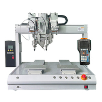 Machine à souder à double tête, axe rotatif R, poste de travail double automatisé, soudage rapide à l'étain pour PCB USB
