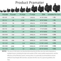 Pompe à eau silencieuse pour aquarium Juyang 25W, mini pompe de circulation submersible pour petits aquariums et aquariums de betta