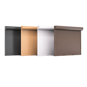 Porte à enroulement électrique moderne en alliage d'<span class=keywords><strong>aluminium</strong></span> durable avec des caractéristiques de <span class=keywords><strong>nettoyage</strong></span> facile et écologiques pour villa - Product Image 1