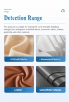 Testeur de résistance à la déchirure des textiles, machine d'essai de résistance à la déchirure des tissus pour tissus tricotés, non-tissés et cuir