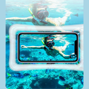 Pochette Étanche Portable d'Été pour Smartphones Plage Sous l'Eau, <span class=keywords><strong>Coque</strong></span> Téléphone Étanche IPX8, 3 Plis, Logo Personnalisable - Product Image 4