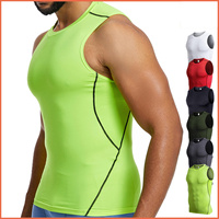 Camiseta Deportiva Personalizada para Hombre, Camiseta sin Mangas Ajustada, para Fitness, Verano, Entrenamiento, Running, Secado Rápido, Gimnasio