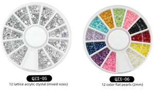 Decoración de <span class=keywords><strong>uñas</strong></span> <span class=keywords><strong>acrílicas</strong></span>, purpurina de cristal en forma de piedra, gemas para <span class=keywords><strong>uñas</strong></span> <span class=keywords><strong>con</strong></span> diamantes de imitación - Product Image 5