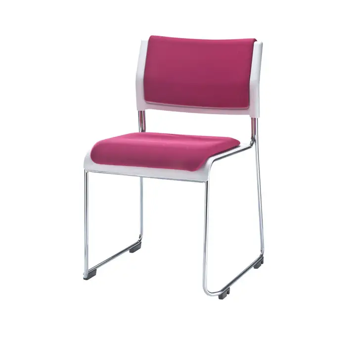Taiwan Metal Frame Armless Stacking Chair office visitor chair training staff used conference guest chair
