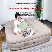 Matelas Gonflable Moderne Minimaliste en PVC pour Lit Haut, Gonflage Automatique, Housse Floquée Épaissie, Conception Pliable, Idéal pour la Maison
