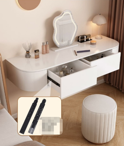 <span class=keywords><strong>Tocador</strong></span> <span class=keywords><strong>Flotante</strong></span> Moderno <span class=keywords><strong>con</strong></span> <span class=keywords><strong>Espejo</strong></span> Iluminado Ajustable, <span class=keywords><strong>Tocador</strong></span> de Pared para Dormitorio - Product Image 4