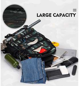 Customizable Fashionable Molle Rucksack <b>Big</b> Capacity Outdoor <b>Backpack</b> Bag Travel Hiking Anti-Theft Shoulder Strap Polyester - Product Image 6