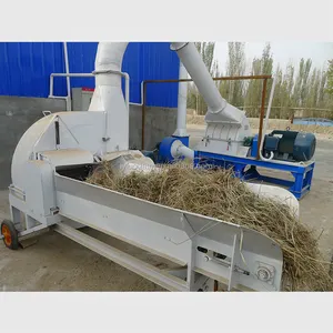 Farming Equipment Rice Straw Chaff Cutting Grinding Machine Cattle Sheep Goat Cow Feed Production Plant