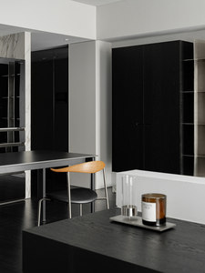 Luxus Schwarz Offene Küchen schränke Custom Island Möbel Set Moderne Designs MDF Küchen schrank Set