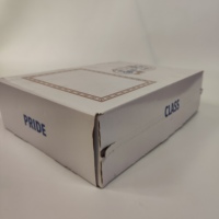 Boîte d'artisanat d'enveloppe ondulée de cannelure électronique à trois couches de couleur personnalisée pour l'emballage de vêtements de chaussettes de thé Carton express ciblé en gros