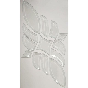 Systèmes de superposition décoratifs en verre à bords biseautés de 3 à 19 mm, découpés <span class=keywords><strong>sur</strong></span> <span class=keywords><strong>mesure</strong></span>, inserts en verre trempé pour fenêtres et portes - Product Image 1