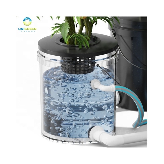 Rdwc System With Pvc Channel Automated Hydroponic Greenhouses Garden Vertical Grow Kit Clone Container Deep Water Bucket System