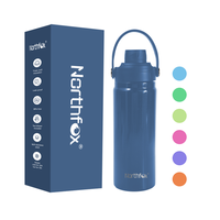 Bouteille d'eau isotherme 18oz en acier inoxydable à double paroi, personnalisable, classique, étanche, pour camping, maintien au chaud 12-24h, écologique, modèle 2026