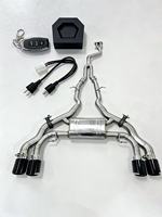 Tuyaux d'échappement Valvetronic polis miroir en acier inoxydable pour BMW X3M F97 X4M F98 4.4T S58, garantie 3 ans, échappement intermédiaire et final