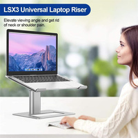 Support ergonomique pour ordinateur portable en aluminium, très vendu, hauteur et angle réglables, pour MacBook 17 pouces