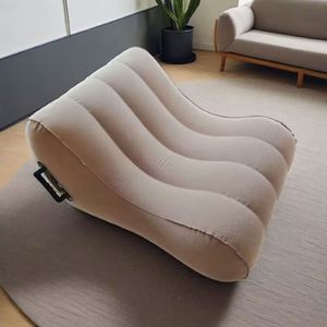 Portable Folding Multi-Functional <b>Inflatable</b> Positioning <b>Sofa</b> Ergonomic Support Air Chair Modern Design Soft Flocked Material - Product Image 4