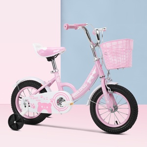 Vélo rose pour filles avec poignée pour parents vélo pour enfants bon marché pour petites filles fourche en acier système de ligne de frein - Product Image 1
