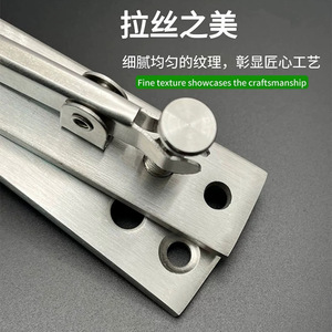 Charnière de porte invisible en acier inoxydable avec axes rotatifs supérieur et inférieur pour une charnière de porte dissimulée - Product Image 3