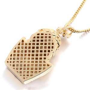 Bijoux Hip Hop Personnalisés en Argent Sterling 925, Pendentif Jésus <span class=keywords><strong>Messie</strong></span> Chrétien Serti de Moissanite VVS, Chaînes Certifiées IGI - Product Image 4