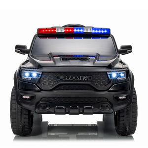 Coche de Policía Eléctrico para Niños con Licencia Oficial 2025 Ram 1500 de 2 Plazas, Batería de 24V, Juguete de Policía para Niños - Product Image 1