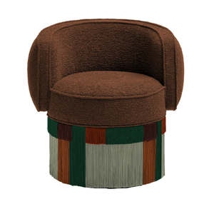 Дизайнерское вращающееся кресло HEC середины века, роскошный бархатный диван для гостиной, бара и клубной мебели - Product Image 2
