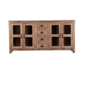 Modern Wooden <b>Sideboard</b> Buffet Cabinet with Functional <b>Storage</b> Design for Home Hotel Apartment Dining Room Furniture OEM ODM - Product Image 1