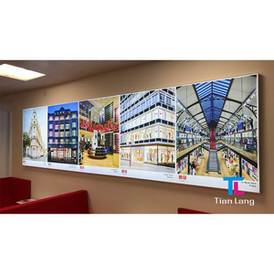 Cadre de poster rétroéclairé par LED Boîte à lumière murale Forme rectangulaire Cadre en aluminium Boîte à lumière mince - Product Image 1