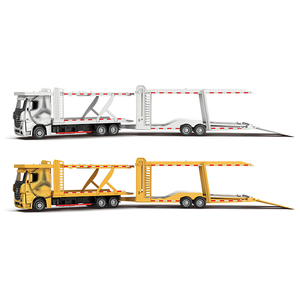 Modelo <span class=keywords><strong>de</strong></span> Camión Transportador <span class=keywords><strong>de</strong></span> Autos <span class=keywords><strong>de</strong></span> Doble Plataforma Merced-Ben Actros, <span class=keywords><strong>Escala</strong></span> <span class=keywords><strong>1</strong></span>:24, Calidad Coleccionable, Fundido a Presión, <span class=keywords><strong>de</strong></span> Alta Resistencia - Product Image 2