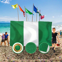 Drapeau nigérian 3x5 de qualité supérieure, double face, avec ourlet à 4 points de couture, robuste, en tissu 210D, indispensable pour l'assurance automobile et l'extérieur