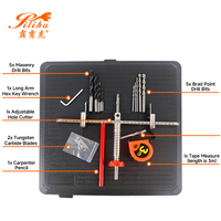 Kit d'ouvre-trous haute performance pour avions, ensemble de forets à trous réglables avec écran anti-poussière en PC
