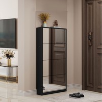 Nouveau style moderne, vente en gros, meuble à chaussures d'entrée/foyer en MDF fin avec étagères basculantes pour intérieur
