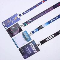 Lanières personnalisées avec porte-cartes, lanières avec logo, lanière personnalisée avec porte-badge d'identification