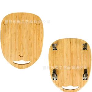 Dongfeng Wooden <b>Sliding</b> Mixer Base Oval Bamboo Kitchen Countertop Tray For Food Processor Coffee Machine Appliance - Product Image 5