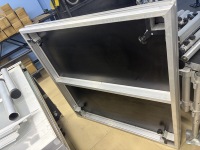 Plataforma de Escenario de Tubo Cuadrado de 4 Postes de Montaje Rápido, Diseño Portátil para DJs Móviles y Festivales al Aire Libre