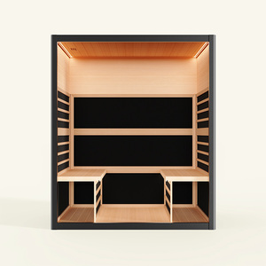 Sauna infrarouge lointain pour 4 personnes, en bois de cèdre de luxe, pour <span class=keywords><strong>spa</strong></span> et bien-être à domicile - Product Image 2