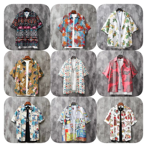 <span class=keywords><strong>Chemise</strong></span> décontractée à manches courtes pour <span class=keywords><strong>homme</strong></span>, tendance mode transfrontalière, été, style tropical hawaïen, imprimé <span class=keywords><strong>floral</strong></span>, satin respirant - Product Image 4