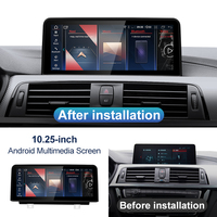 Nuevo Reproductor de Video para Auto ID6 ID7 ID8 con CarPlay Inalámbrico AUTO de 10.25 Pulgadas para BMW Serie 3 4 F30 F31 F32 F33 F34 F36 M3 M4 con GPS y Navegación