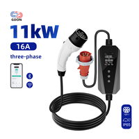Cargador Portátil para Vehículos Eléctricos GDON Nivel 2 para el Hogar, Tipo 2, Estación de Carga Portátil para Autos Eléctricos Residenciales con Cable de 5m