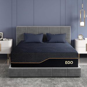 <span class=keywords><strong>Matelas</strong></span> de lit orthopédique de qualité supérieure en gel à mémoire de forme et en latex, taille Queen et King, compressé, enroulé dans une boîte en carton - Product Image 1