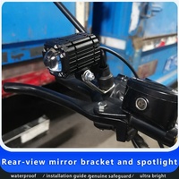 Lampu Sorot Sepeda Motor Kaca Spion Lensa LED Lampu Depan Lampu Mengemudi Lampu Kerja Lampu Kabut Kendaraan untuk Mobil Truk SUV ATY Bulb