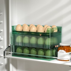 Nhà Máy Bán buôn công suất lớn trứng hộp lưu trữ thực phẩm tươi sống lưu trữ lật tủ lạnh bên cửa ngày hiển thị tiêm nhựa - Product Image 4