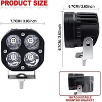 Oem véhicule étanche 3 pouces 40w Spot Led barres lumineuses 4x4 Offroad Laser Led brouillard gousses lumière de travail pour voiture camion tracteur moto